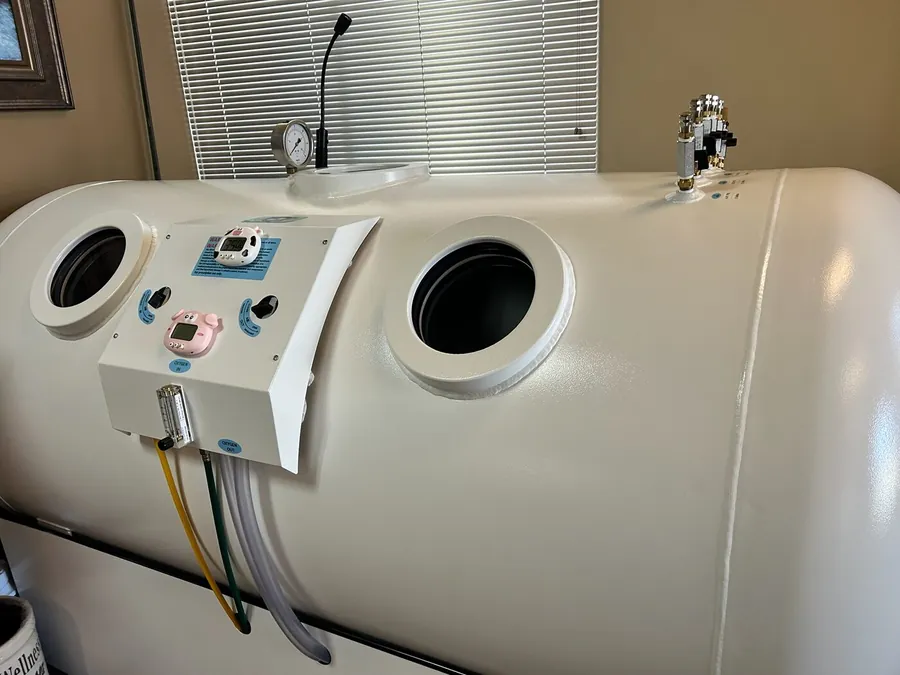 A hyperbaric chamber control panel with kid-friendly animal-shaped timers.